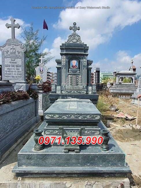 Mộ đá công giáo - Mẫu mộ công giáo bằng đá đơn giản đẹp bán Vĩnh Phúc